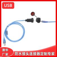 AHUA澳華USB汽車信號(hào)防水線儀表防水接頭點(diǎn)煙器防水連接器