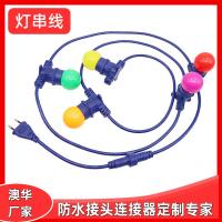 AHUA澳華歐規(guī)美式燈串延長(zhǎng)線圣誕戶外聚會(huì)燈串線E27燈座燈串線