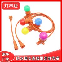 AHUA澳華e27歐規防水接頭戶外防水線植物美歐標庭院草坪防水燈串線